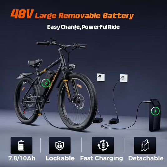 26-Inch All-Terrain Electric Commuter